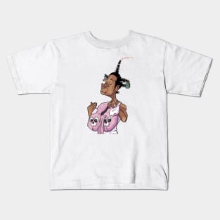 Loc Dog Caricature Kids T-Shirt